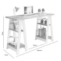 Escrivaninha Vigor Candian Branco Produzida Em Mdp E Mdf Jcm Branco - 2