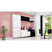 Cozinha Compacta Amanda De Aço 4 Peças Itatiaia Branco Com Preto - 1