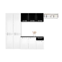Cozinha Compacta Amanda De Aço 4 Peças Itatiaia Branco Com Preto - 5