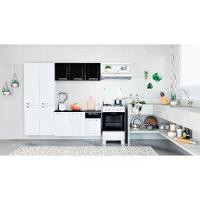 Cozinha Compacta Amanda De Aço 4 Peças Itatiaia Branco Com Preto - 7