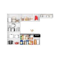Cozinha Compacta Amanda De Aço 4 Peças Itatiaia Branco Com Preto - 11