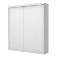 Guarda Roupa Solteiro Kiara Branco 2 Portas De Correr Minastex - 15