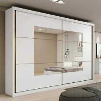 Guarda Roupa Casal Toronto Plus Branco Com Espelho 2 Portas E 6 Gavetas Lopas - 1