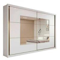 Guarda Roupa Casal Toronto Plus Branco Com Espelho 2 Portas E 6 Gavetas Lopas - 8