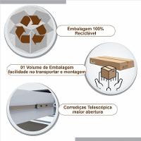 Rack Impar Candian Jcm Movelaria Café Com Off White - 5