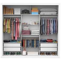 Guarda-roupa Clarice Com Espelho Branco Carioca Móveis Branco - 13