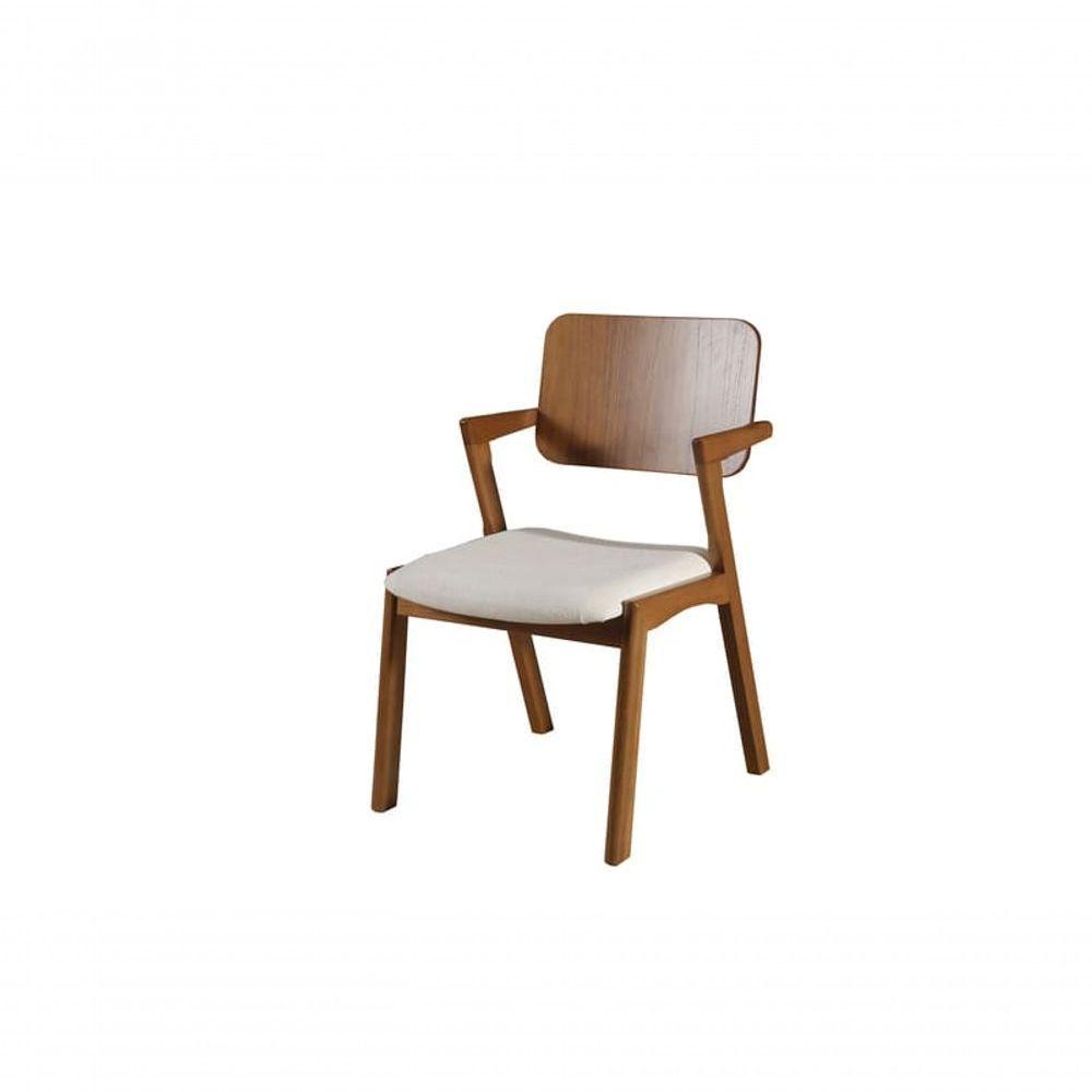 Sala De Jantar Moderna Madeira Maciça 6 Cadeiras 2,0x1,0m - Diamante - Harmonia Salas - 3