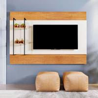 Painel Granada Para Tv 65 Polegadas Mavaular Naturalle Com Off White - 1