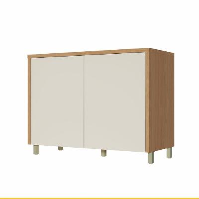 Balcão Condessa 2 Portas 120cm 100% MDF CRV-CRG Nesher Carvalho/Greige