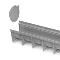 Calha Piso Plastica Com Grelha - 15cm X 1.0 Metro - Roma - 2