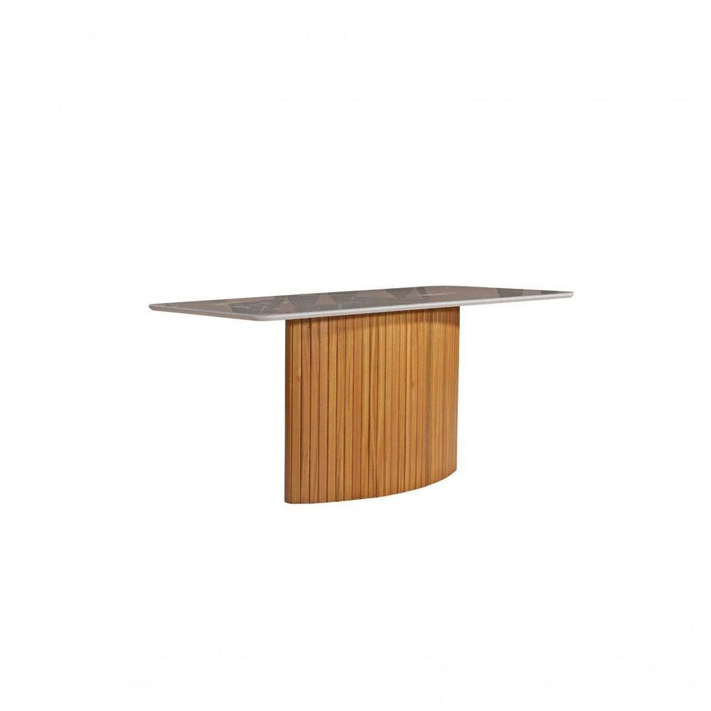 Mesa De Jantar Com Vidro Ripada Genova 1,40x0,90m Art Salas - 1