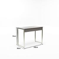 Mesa Home Office - Metalon Champagne Moca - 2
