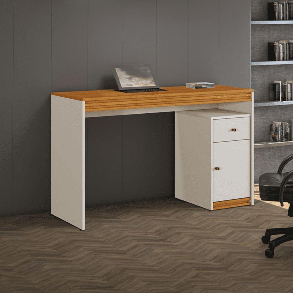 Escrivaninha 1 Porta 1 Gaveta - Sevilha-off White - Mavau Móveis - 1