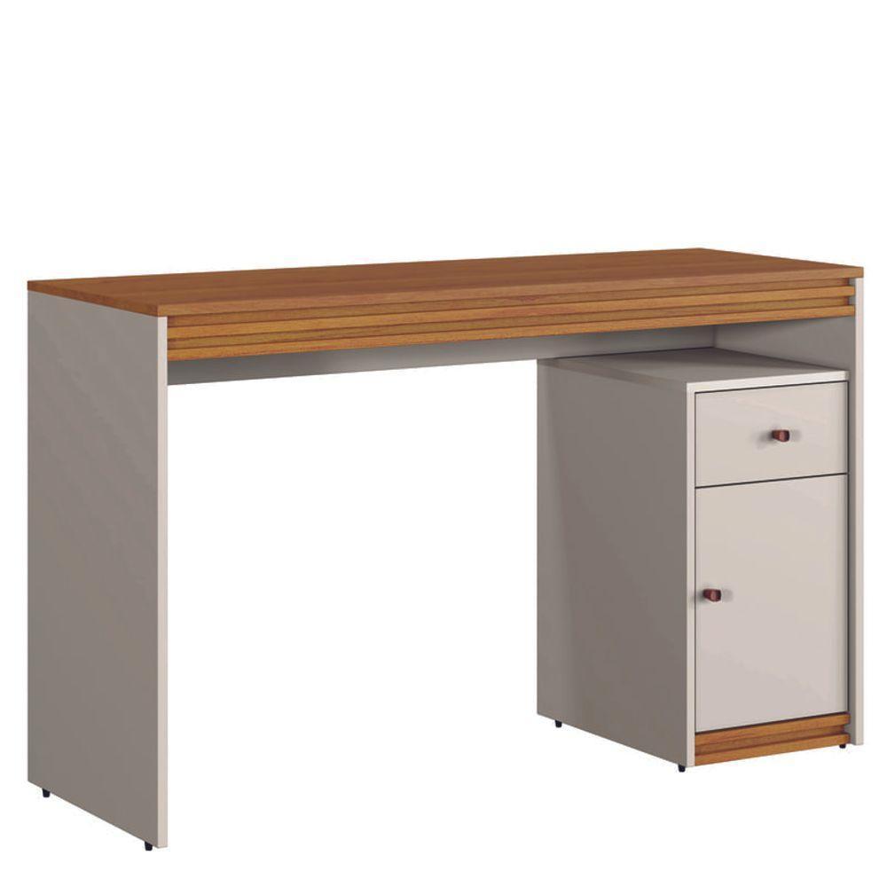 Escrivaninha 1 Porta 1 Gaveta - Sevilha-off White - Mavau Móveis - 2