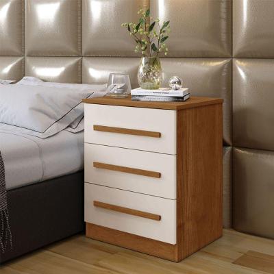 Mesa De Cabeceira Império Com Escala De Brilho Fosco Benetil Cinamomo Com Off White