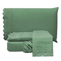 Jogo De Cama Lençol King Supremo Micropercal 300 Fios - Esmeralda - 100% Poliéster - 7