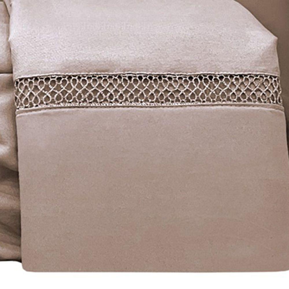 Jogo De Cama Lençol King Apolo Micropercal 300 Fios - Chocolate - 100% Poliéster - 2