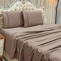 Jogo De Cama Lençol King Apolo Micropercal 300 Fios - Chocolate - 100% Poliéster - 5