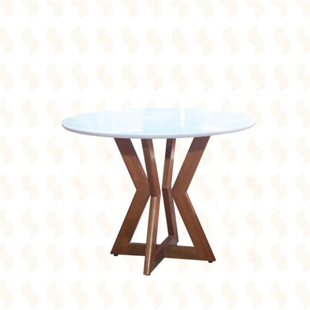 Mesa De Jantar Madeira Maciça - Ibiza-1,30x1,30m - Art Salas - 1