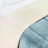 Edredom Queen Coberdrom Sherpa/mantinha Everest 1 Peça - Quartzo Azul - 3