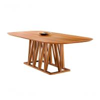 Mesa De Jantar Moderna Madeira Maciça 2,0x1,0m - Granada - Harmonia Salas - 1