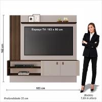 Painel Preciso Candian Jcm Movelaria Off White Com Café