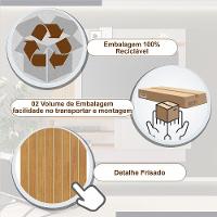 Painel Preciso Candian Jcm Movelaria Off White Com Café - 5