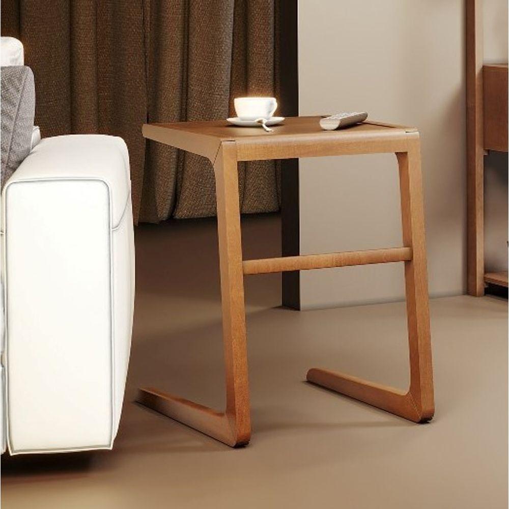 Mesa Lateral Decorativa Madeira Maciça - Opala - Móveis Montanhês - 1