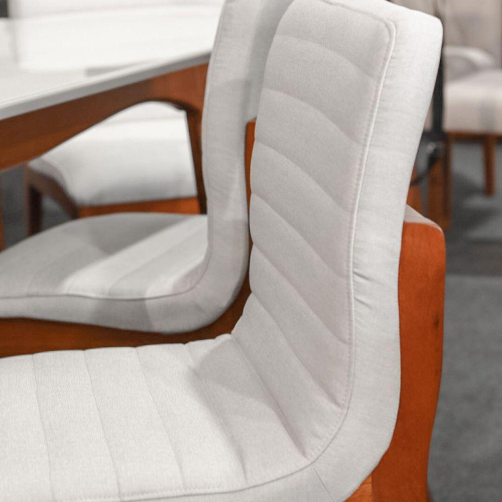 Sala De Jantar Completa Com 6 Cadeiras Madeira Maciça 1,80x0,90 Metros - Petra - Art Salas - 3