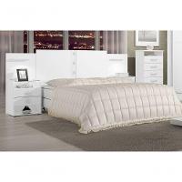 Cabeceira Casal Com Mesa De Cabeceira - Rubi-branco - Móveis D'doro - 1