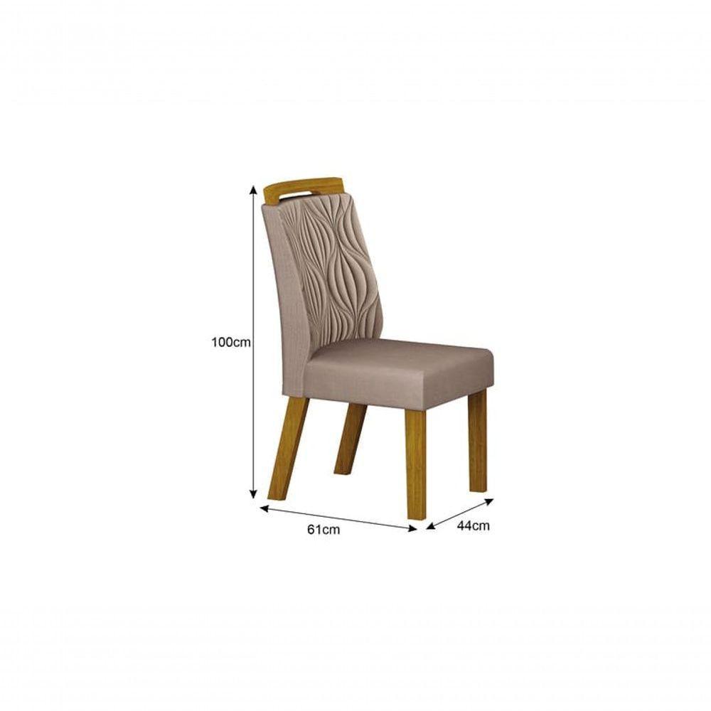 Sala De Jantar Completa Com 6 Cadeiras 1,80x0,90m - Ilhéus - Leifer Móveis - 4