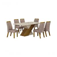 Sala De Jantar Completa Com 6 Cadeiras 1,80x0,90m - Ilhéus - Leifer Móveis - 2