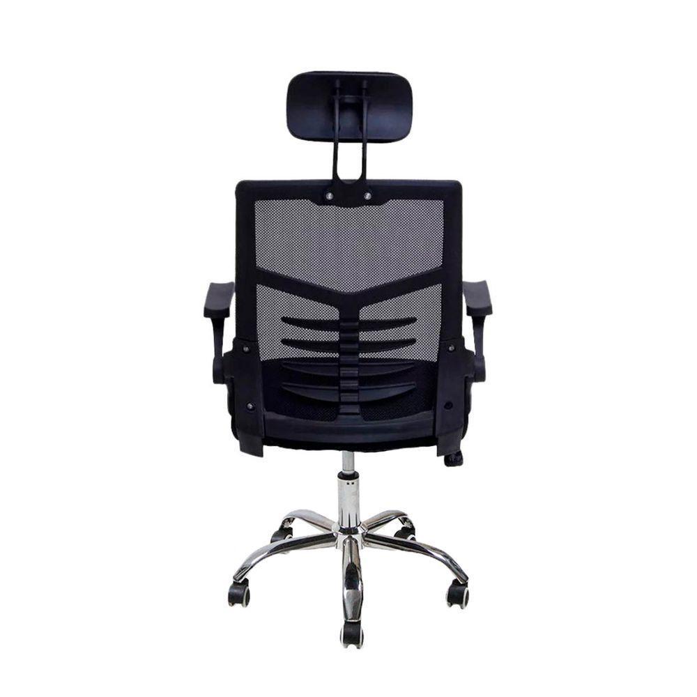 Kit 6 Cadeiras Escritório Executiva Diretor Relax Ergonômica Com Apoio De Cabeça - 5