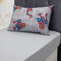 Jogo De Cama Solteiro 2 Pçs Homem-aranha 70% Algodão 30% Poliéster Spider Wall Cinza