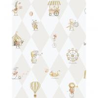 Papel De Parede Enzo Circo Bege 282-3 - 1