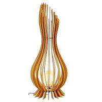 Kit Com 2 Luminária De Chão Ana Maria MDF Cru - 90x28cm E 75x23cm - 2