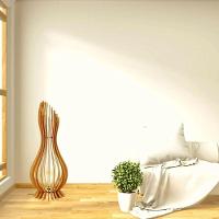 Kit Com 2 Luminária De Chão Ana Maria MDF Cru - 90x28cm E 75x23cm - 3