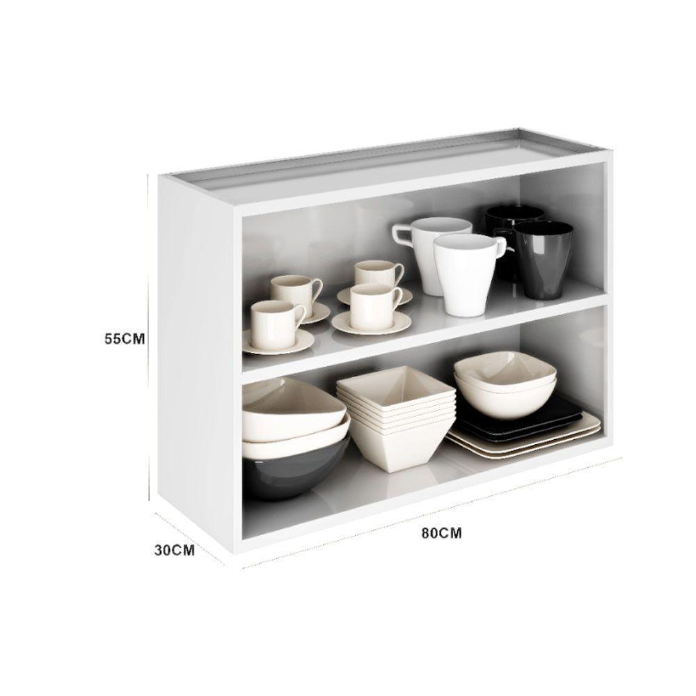 Armário Aéreo Tarsila 2 Portas 80cm Ip2-80 Itatiaia Branco - 3