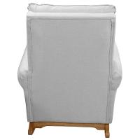 Poltrona Amamentação Base Balanço E Puff Maju Linho Cinza F03 - Mpozenato - 7