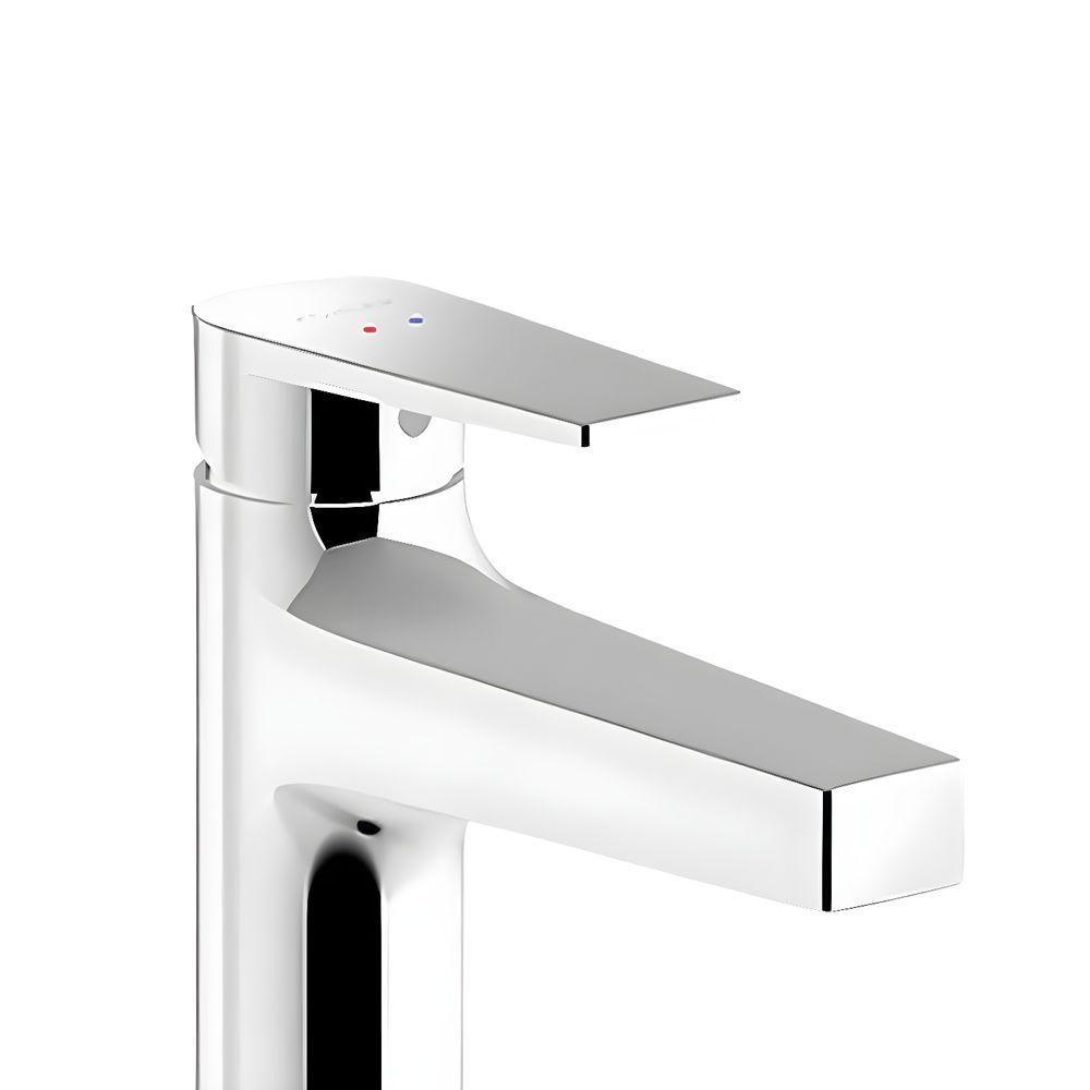 Cuba Para Banheiro Vox Kohler Sobrepor Redonda 42x42cm Branca Com Misturador Taut Bica Alta Cromado - 8