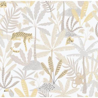 Papel De Parede Enzo Selva Bege E Cinza 286-3