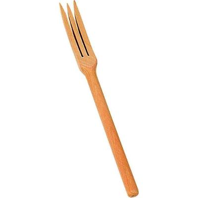 Garfo De Madeira Com 3 Dentes 27x2,5cm