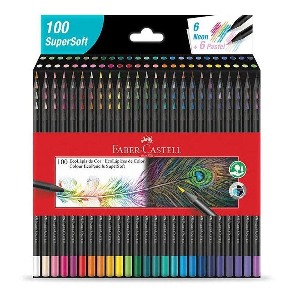 Lápis De Cor Ecolápis Supersoft 1207100 100 Cores - Faber Castell - 1
