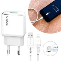 Adaptador de Carregador Tomada Turbo 3.1a Cabo Usb IOS - 3