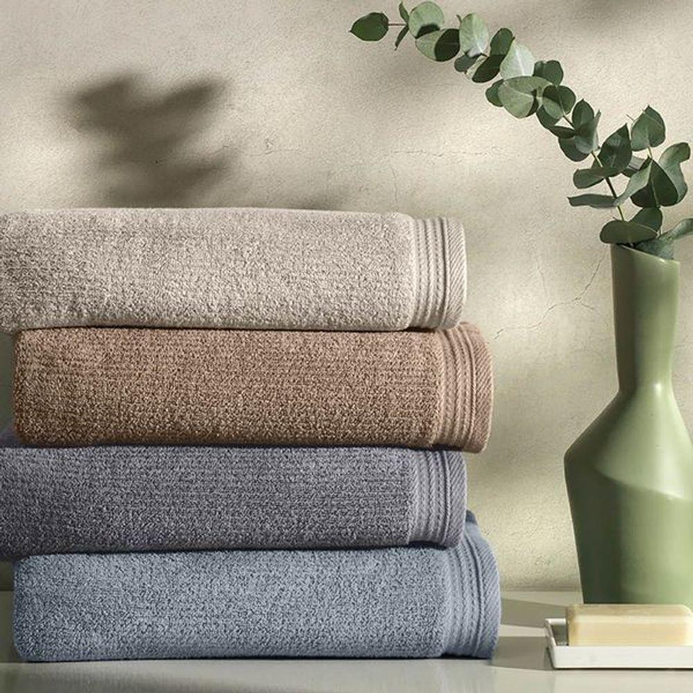 Toalha De Rosto Karsten Fio Penteado Imperial Cinza Urbano - 3