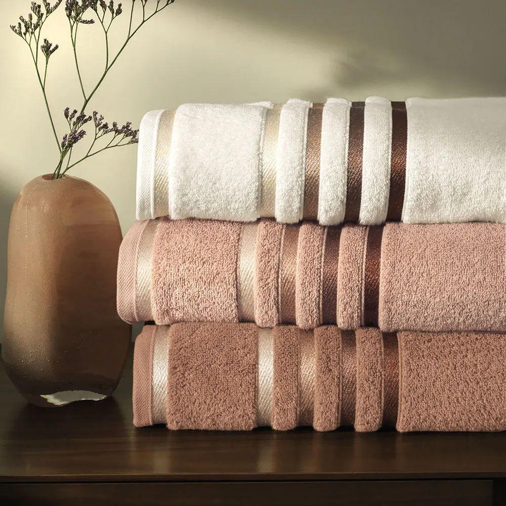 Toalha De Banho Lumina Fio Penteado Max Karsten Sienna/ferrugem - 4