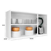 Armário Aéreo Luce 3 Portas Ip3-105 Itatiaia Preto - 2