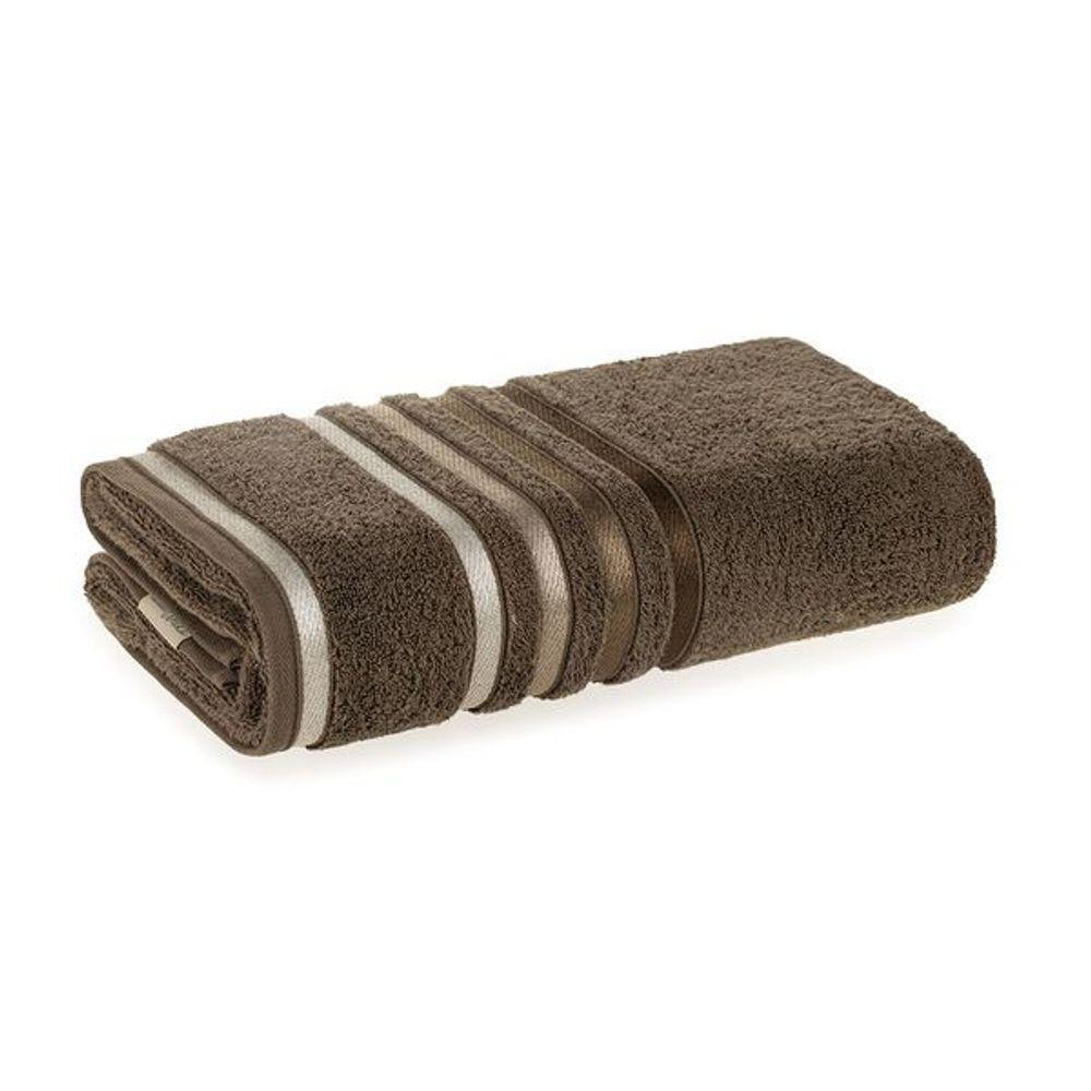Toalha De Banho Lumina Fio Penteado Max Karsten Gris/greige - 1