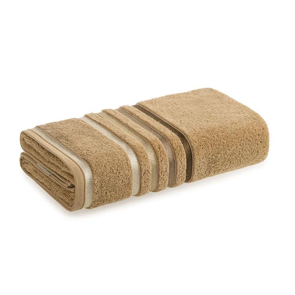 Toalha De Banho Lumina Fio Penteado Max Karsten Frapê/marrom - 2