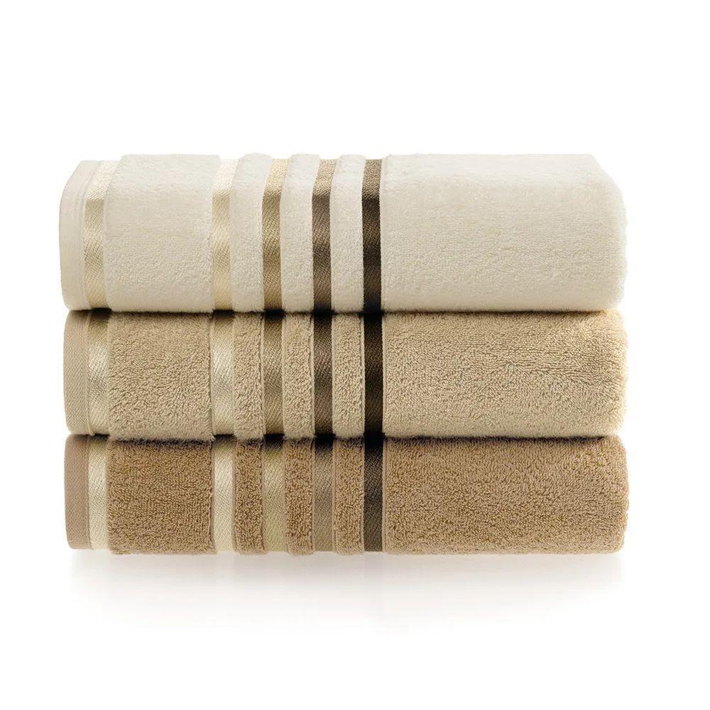 Toalha De Banho Lumina Fio Penteado Max Karsten Frapê/marrom - 3